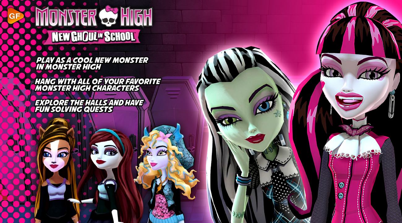 Monster High: New Ghoul in School Game