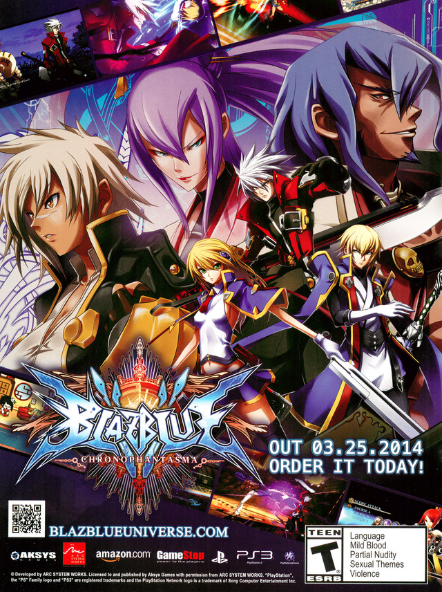 Blazblue Chrono Phantasma Poster