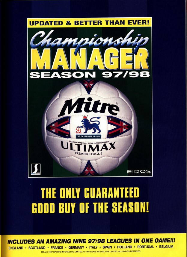 Скачать Championship Manager: Season 97/98 | ГеймФабрика