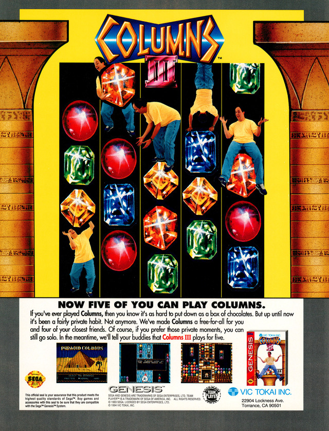 Columns 3: Revenge of Columns Columns 3: Revenge of Columns Poster