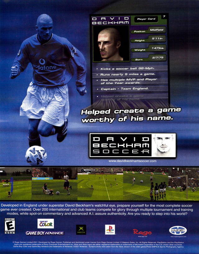 David Beckham Soccer David Beckham Soccer Poster