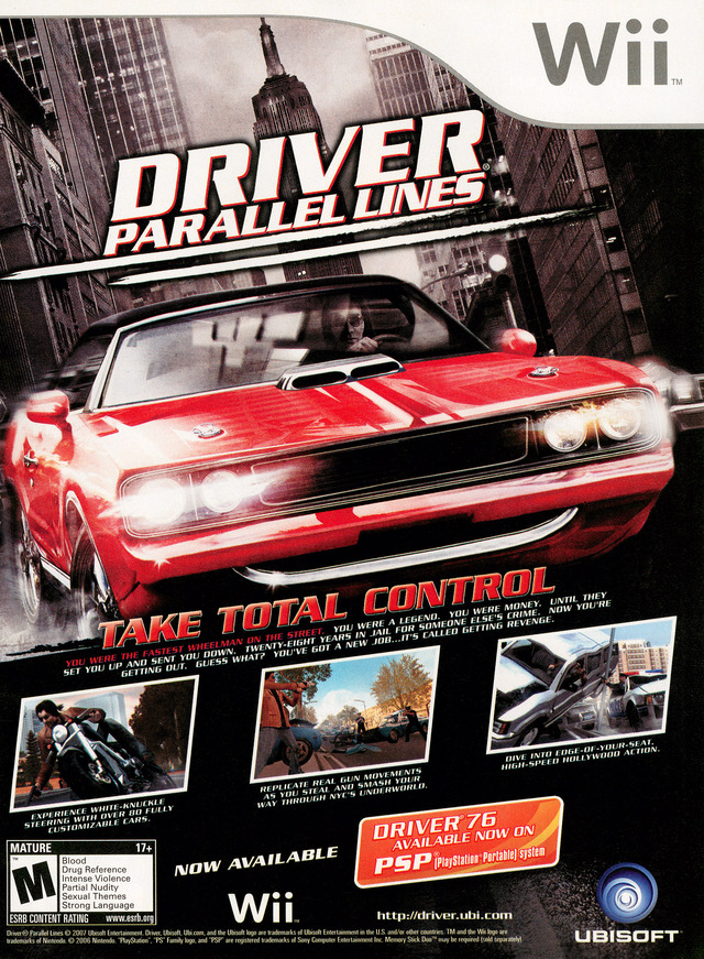 Driver: Parallel Lines Poster