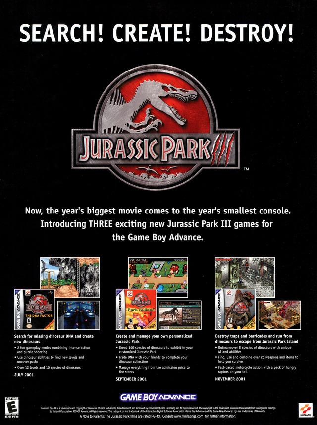 Jurassic Park III: Park Builder Jurassic Park III: Park Builder Poster