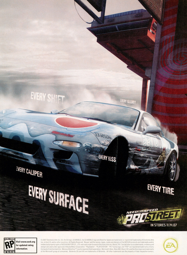 Need For Speed: ProStreet Need For Speed: ProStreet Poster