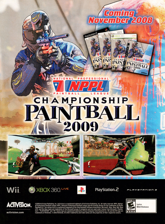 NPPL Championship Paintball 2009 Poster