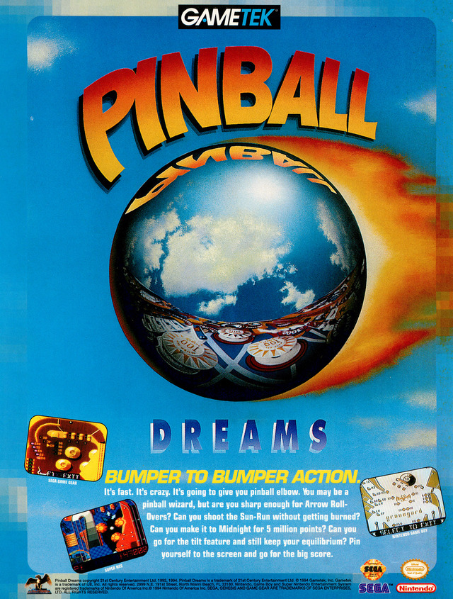 Pinball Dreams Pinball Dreams Poster
