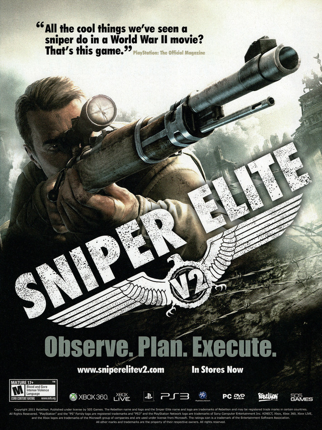 Sniper Elite V2 Sniper Elite V2 Poster