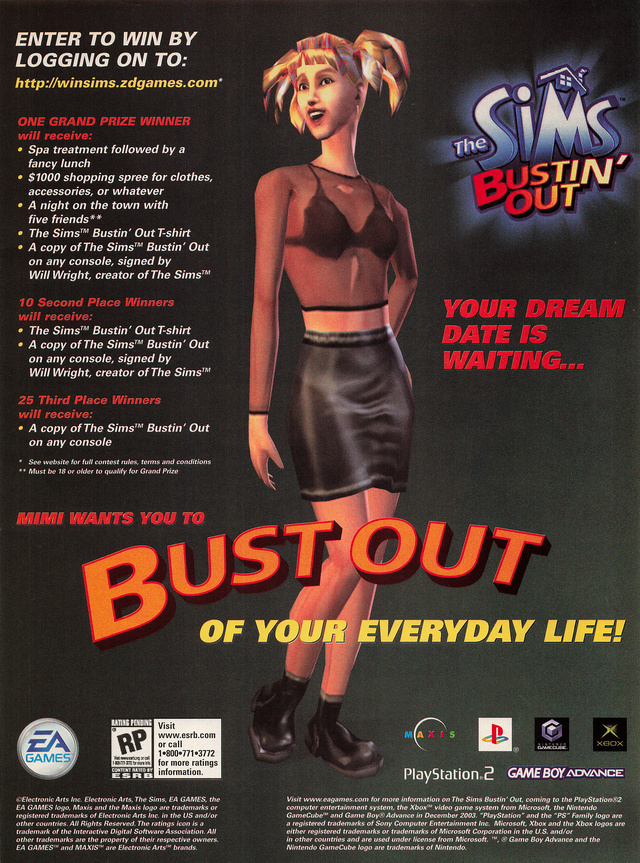 The Sims Bustin' Out The Sims Bustin' Out Poster
