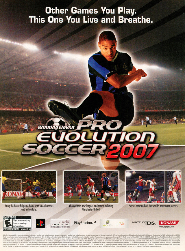 Winning Eleven Pro Evolution Soccer 2007 Poster
