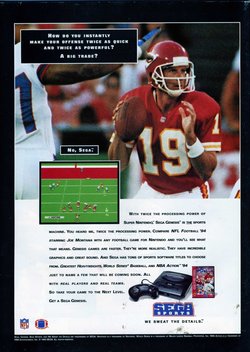 Joe Montana NFL 94 Poster