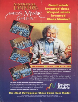 National Lampoon's Chess Maniac 5 Billion and 1 Poster