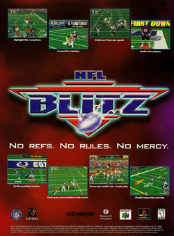 NFL Blitz Poster