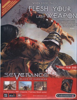 Severance: Blade of Darkness Poster