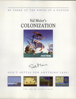Sid Meier's Colonization Poster