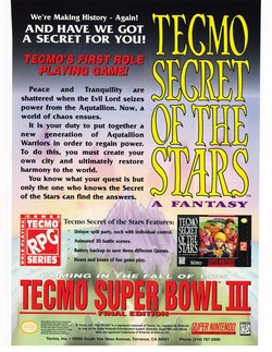 Tecmo Super Bowl 3 Poster