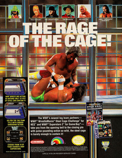 WWF Wrestlemania Steel Cage Challenge Poster