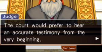 Phoenix Wright: Ace Attorney Trilogy 3DS Screenshot