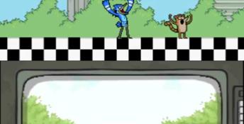 Regular Show: Mordecai and Rigby in 8-Bit Land 3DS Screenshot