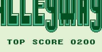Alleyway Gameboy Screenshot