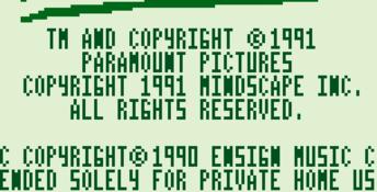 Days of Thunder Gameboy Screenshot