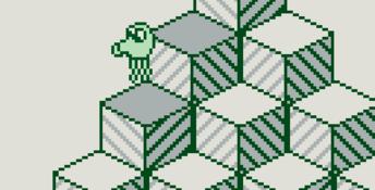 Q-bert for Game Boy Gameboy Screenshot