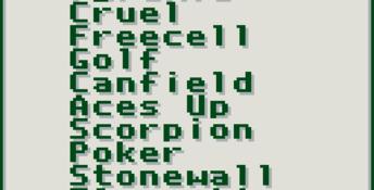 Solitaire Funpak Gameboy Screenshot