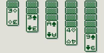Solitaire Funpak Gameboy Screenshot