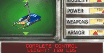 BattleBots: Design & Destroy GBA Screenshot