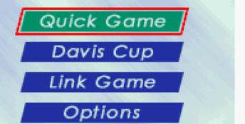 Davis Cup Tennis GBA Screenshot