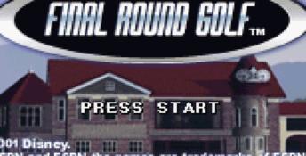 ESPN Final Round Golf 2002 GBA Screenshot