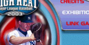 High Heat Major League Baseball 2003 GBA Screenshot