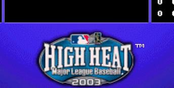 High Heat Major League Baseball 2003 GBA Screenshot