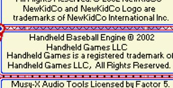 Little League Baseball GBA Screenshot