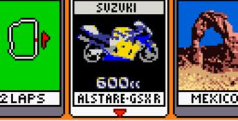 Suzuki Alstare Extreme Racing GBC Screenshot