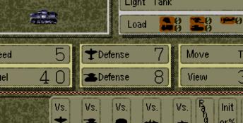 Advanced Daisenryaku Genesis Screenshot