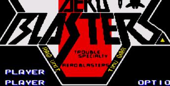 Aero Blasters Main Menu