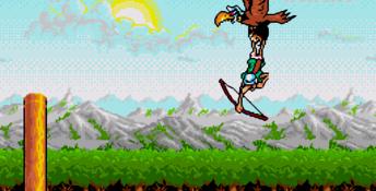 Flying and shooting