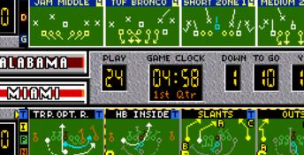 Bill Walsh College Football Genesis Screenshot