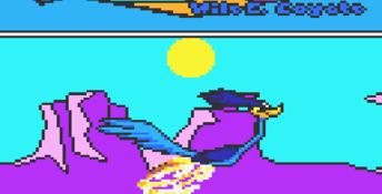 Desert Speedtrap Starring Road Runner And Wile E Coyote GameGear Screenshot