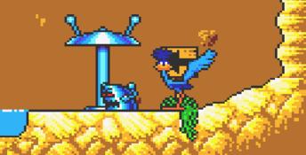 Desert Speedtrap Starring Road Runner And Wile E Coyote GameGear Screenshot