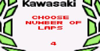 Kawasaki Superbike Challenge GameGear Screenshot