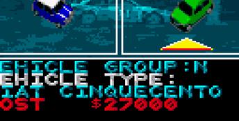 Power Drive GameGear Screenshot