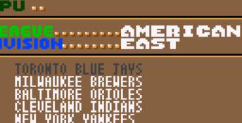 World Series Baseball (1993) GameGear Screenshot