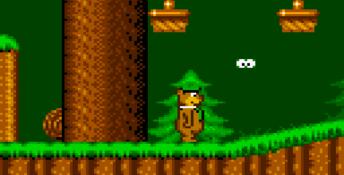 Yogi Bear In Yogi Bear's Goldrush GameGear Screenshot