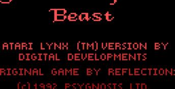 Shadow Of The Beast (1992) Lynx Screenshot