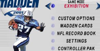 Madden NFL 2001 Nintendo 64 Screenshot