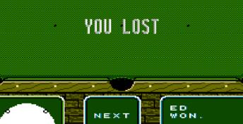 Break Time: The National Pool Tour NES Screenshot