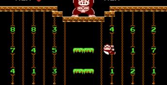 Donkey Kong Jr. Math NES Screenshot