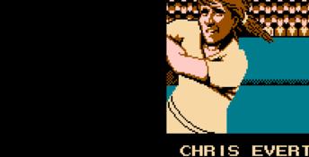 Evert and Lendl Top Players' Tennis NES Screenshot