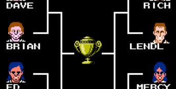 Evert and Lendl Top Players' Tennis NES Screenshot